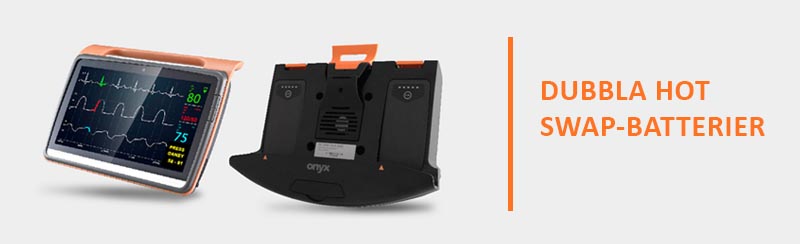 Dubbla Hot Swap batterier