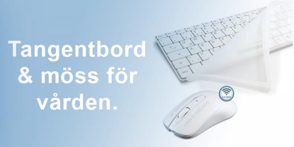 Tangentbord och möss för vården